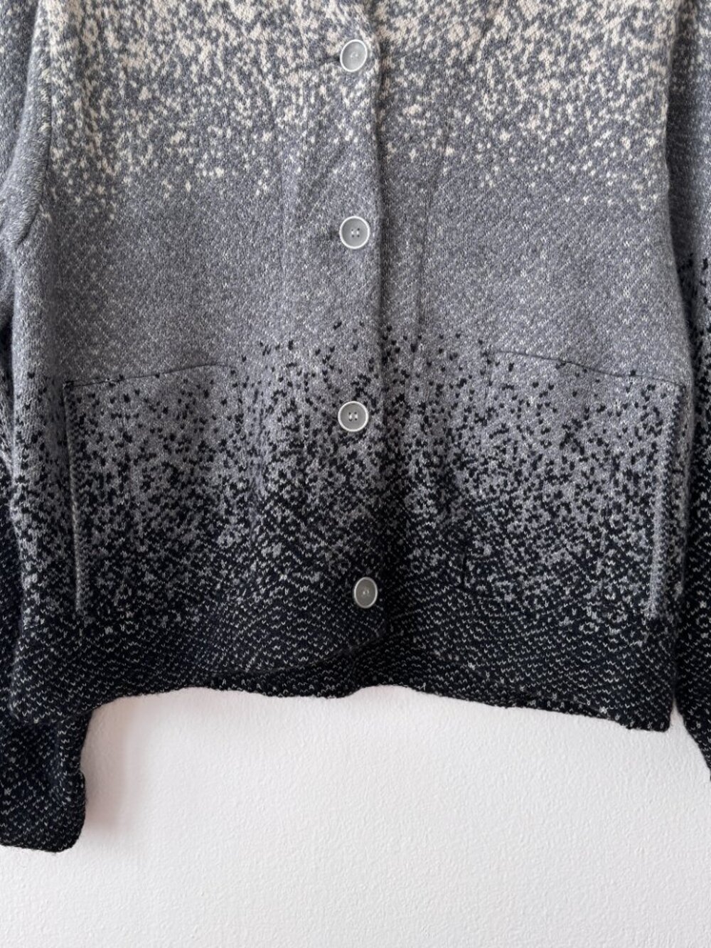 Aldo Martins Fair Isle Ombré Knit Button Front Sweater Jacket - Picture 4 of 7